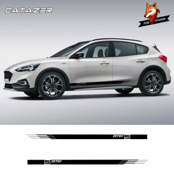 Car Stickers Car Graphics Vinyl Side Stripes Auto Sticker Decals Car Styling and Decals for Focus Zetec S Sticker